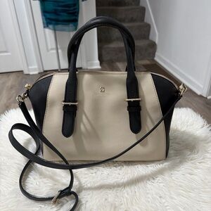 Kate Spade Black and Tan Satchel